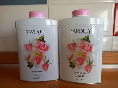 Yardley English Rose Perfumed Talc 200g X 2 • £9.99