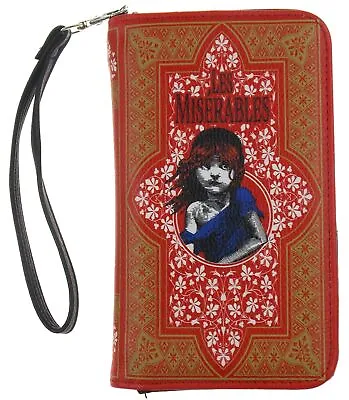 Les Miserables Wallet Zip Up Wristlet Gift Purse Book Quote Xmas Gift Stocking • $32.19