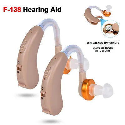 Mini Adjustable Digital Hearing Aid Ear Care For Elderly BTE Sound Amplifie Us • $11.79