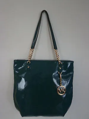 Nwt Michael Kors Jet Set Chain Item Leather Green Tote Bag • $134.10