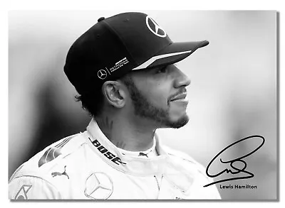 Lewis Hamilton #104 Racing Driver Copy Of Autograph Formula One Mercedes Poster • $30.78