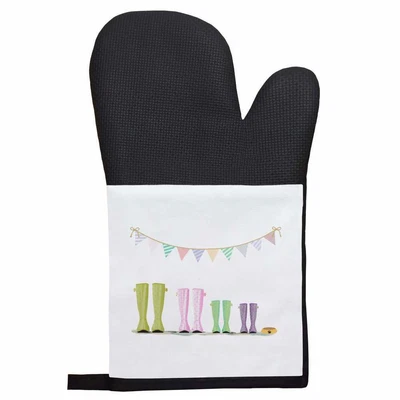 £11.99 • Buy 'Spotty Wellies' Oven Glove / Mitt (OG00016682)
