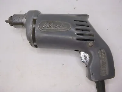 Vintage Milwaukee 1/4” Hole Shooter Power Drill Model 250 Corded Drill TESTED  • $59.99