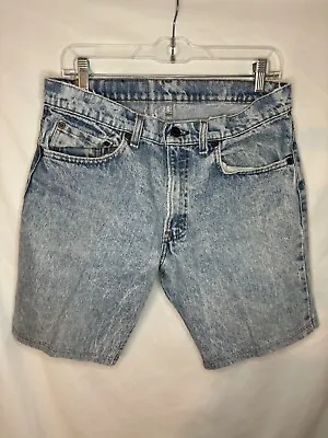 Vintage Levi's Shorts Cutoff & Hem Acid Wash Distressed Size 33 USA Made • $19.99