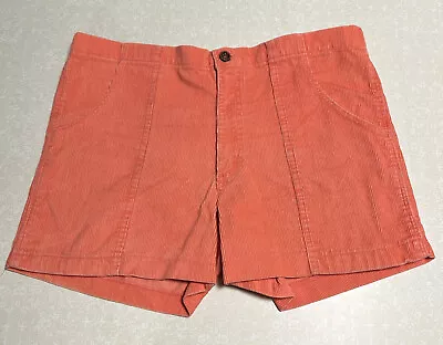 Vintage Weeds OP Pink Corral Corduroy Shorts SZ 34 Surfer Skate • $99