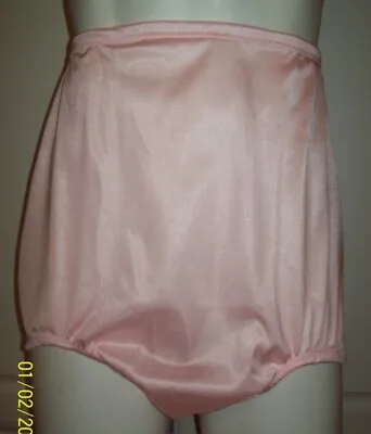 PINK Seamless Tricot NYLON PANTY 14  Sides Encased Elastic WAIST 30 - 45   2X ** • $28.99