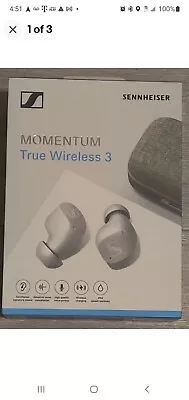 Sennheiser Momentum True Wireless 3 Earbuds - White - New Factory Sealed • $149