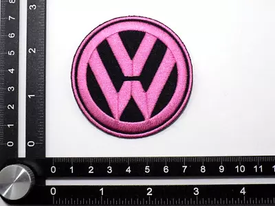 VW EMBROIDERED PATCH IRON/SEW ON ~2-5/8 X 2-1/2  VOLKSWAGEN BEETLE SCIROCCO GOLF • $6.99