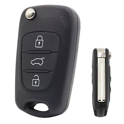 Key Fob Case Shell Cover For Hyundai I20 I30 Kia Ceed Pro Sportage 3 Button Flip • $10.44