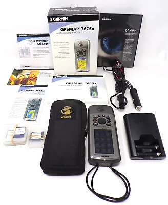 Garmin GPSMAP 76CSx GPS In Box W/ Accessories Bundle Tested Works • $169.99