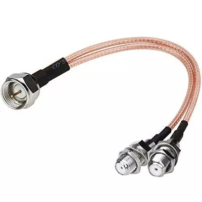 F-Type RG6 Splitter Coax Cable 75 Ohm TV Antena 3 Way Splitter Combinr RF Adaptr • $12.58