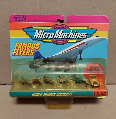 Micro Machines Famous Flyers Collection #3 Set Jets New GALOOB 1992 • $22