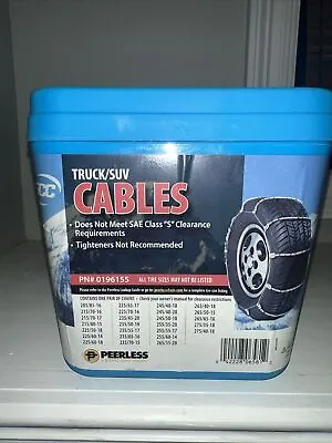 Peerless Light Truck/SUV Cable Tire Snow Chains Winter 0196155 New • $49.99