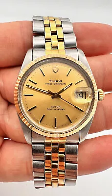 $1515.25 • Buy Rolex Tudor Prince Oyster Date Two Tone Gold 34mm Ref. 75203 Men's Watch