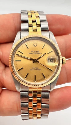 $1515.25 • Buy Rolex Tudor Prince Oyster Date Two Tone Gold 34mm Ref. 75203 Men's Watch