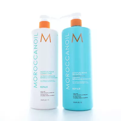 Moroccanoil Moisture Repair Shampoo & Conditioner Duo 33.8oz/1L Free 2Day • $119.88