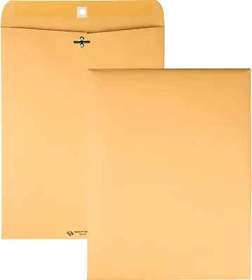 100 Business Envelopes 10x13 Kraft Clasp Manila Catalog Yellow Brown Flap 100pcs • $33