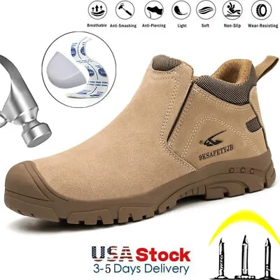 Mens Waterproof Work Boots Composite Toe Safety Shoes Indestructible Non Slip • $43.23