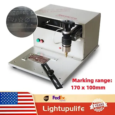 Electric Marking Machine Dot Peen Marking Machine VIN Code Label Nameplate 110V • $466.45