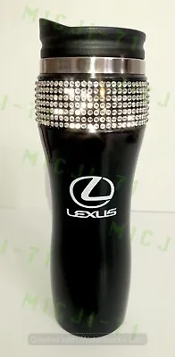 Lexus Bling Stainless Thermal Mug Tumbler Cup Travel With Swarovski Crystals • $37.99