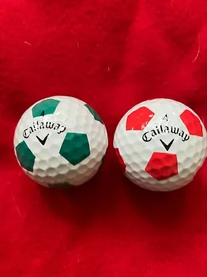 Callaway Chrome Soft Truvis Green Hex + Red Hex 2 Balls Mint • $5.99