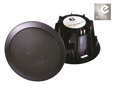 E-audio Domestic & Commercial Use 6.5  2 Way Ceiling Speakers (8 Ohm 120 W) PAIR • £29.99