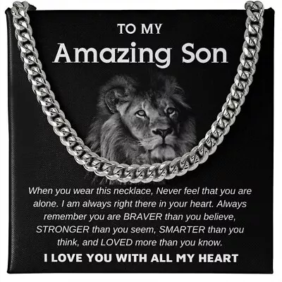 Personalized To My Son Necklace From Mom And Dad Amazing Son Necklace From Mom • $19.99