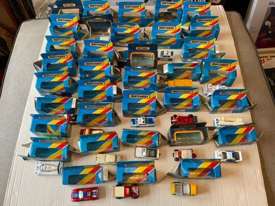 £129.95 • Buy Collection Of 35 X Matchbox Ferrari Ford Porsche Chevrolet Mack Scania & Boxes