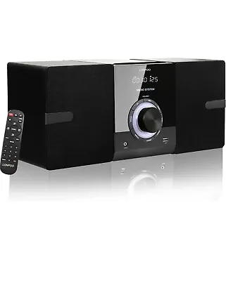 LONPOO Micro Hi-Fi Compact Stereo 2-Way Clear Sound Music System CD Player... • £65