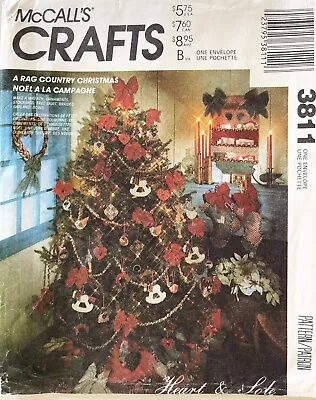 1990's McCall's Christmas Accessories Pattern 3811 UNCUT • $7.99