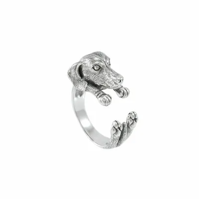Dachshund Dog Ring .925 Sterling Silver Fine Jewelry By Peter Stone Jewelry • $84.97