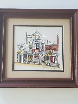 Vintage Roger Mason Studios Moose Creek 1890 Framed Watercolor. #172. 1985 • $20