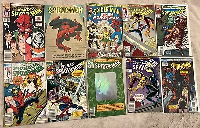 Vintage 80's 90's Lot Of 10 Marvel Comics Amazing Spiderman Comics Venom • $29.03