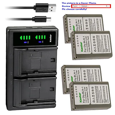 $27.99 • Buy Kastar Battery LTD2 USB Charger For Olympus BLN-1 BLN1 Battery & BCN-1 Charger