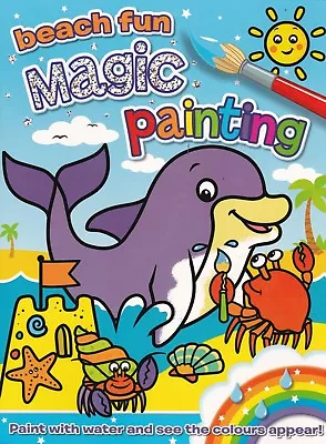 Beach Fun Magic Painting Book A4 16 Pages New Great Quality • £2.99