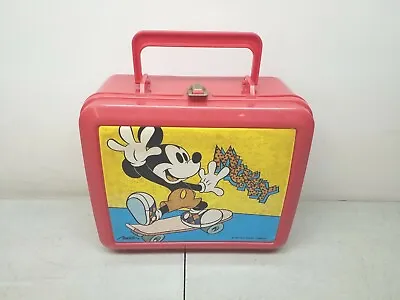 Mickey Mouse Skateboard Lunchbox Vintage Aladdin Walt Disney Company World • $17.99