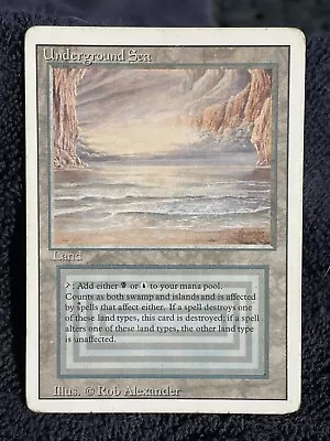 Underground Sea Dual Land Revised Edition Magic The Gathering MTG MP RESERVED • $645