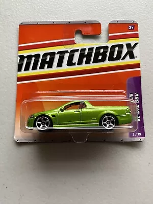 2010 Matchbox ‘08 Holden VE Ute SSV Green • $30