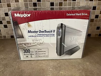 Brand New Maxtor Onetouch Ii External Hard Drive 300 Gb 7200 Rpm Ulc2-3 • $65.72