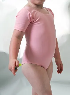 £14.46 • Buy Ballet Leotard Girls RAD Primary & Pre-Primary Short Sleeve Pink Cotton
