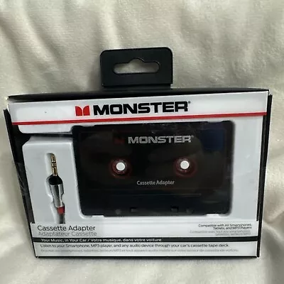 MONSTER CASSETTE TAPE ADAPTER AUX CORD New • $9.89