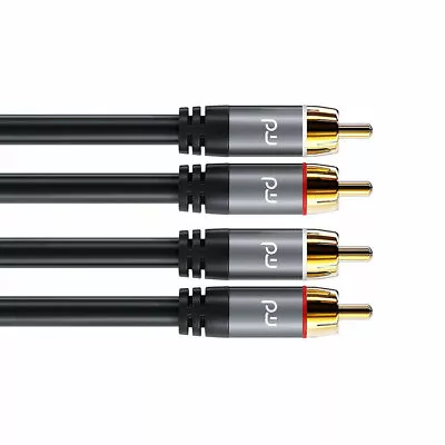 £17.99 • Buy Primewire Audio RCA Cable - Metal Plug Gold - 2X RCA To 2X RCA Double Shielding