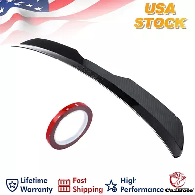 Universal Rear Roof Lip Spoiler Wing Glossy Black ABS Strips For Hatchback Car • $39.99