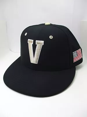 Nike Vanderbilt Fitted 7 1/4 Baseball Cap Hat VandyBoys True Vapor Authentic • $69.95