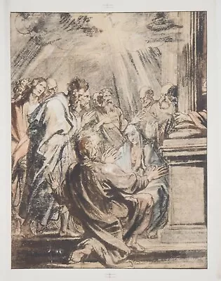 Antoine Van Dyck: Whit Lithography 1923 • $256.84