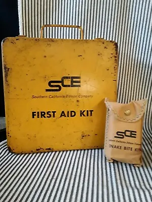 Lot Of 2 Set Vtg Sce Full First Aid & Snake Bite Kit Southern Ca Edison Electric • $36.95