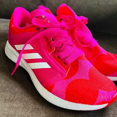 Adidas Edge Lux 4 Marimekko Womens H03159 Pink Running Athletic Sneaker 8.5 MED • $104.12