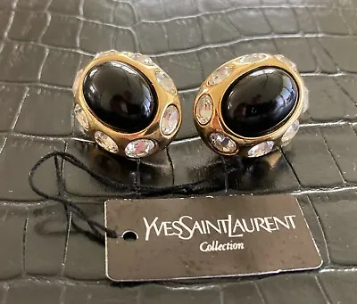 YSL / Yves Saint Laurent Couture Gold Plated Earrings   • £98.97