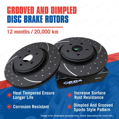 Front Slotted Disc Brake Rotors For Nissan NX Coupe Pulsar N15 1991-2000 • $183.56