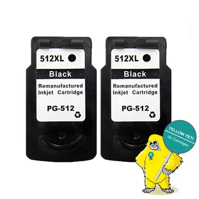 £28.26 • Buy Remanufactured 2BK Ink For Canon PG512 Pixma IP2700 IP2702 MP230 MP235 MP240
